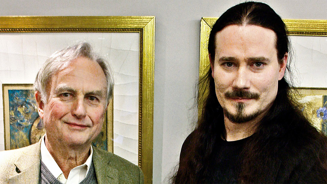Richard Dawkins and Tuomas Holopainen in 2015