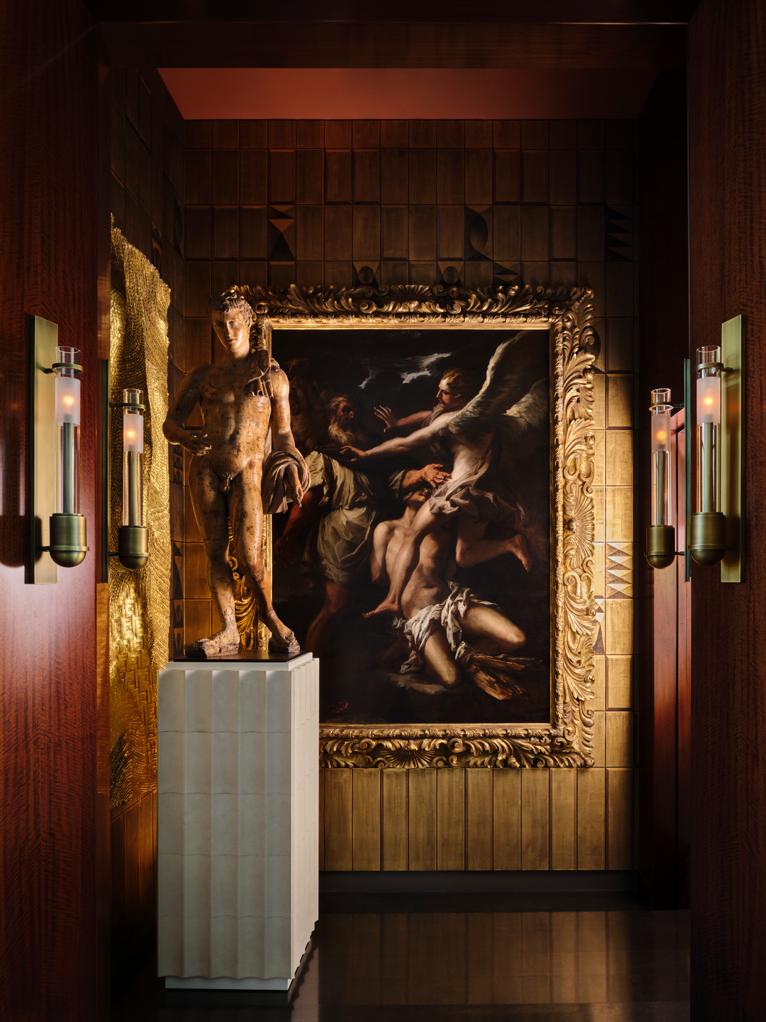 interiors of an art filled Las Vegas house