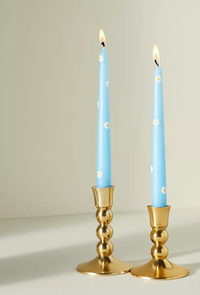 Pressed Daisy Taper Candles, Set of 2: was $36 now $19 @ Anthropologie