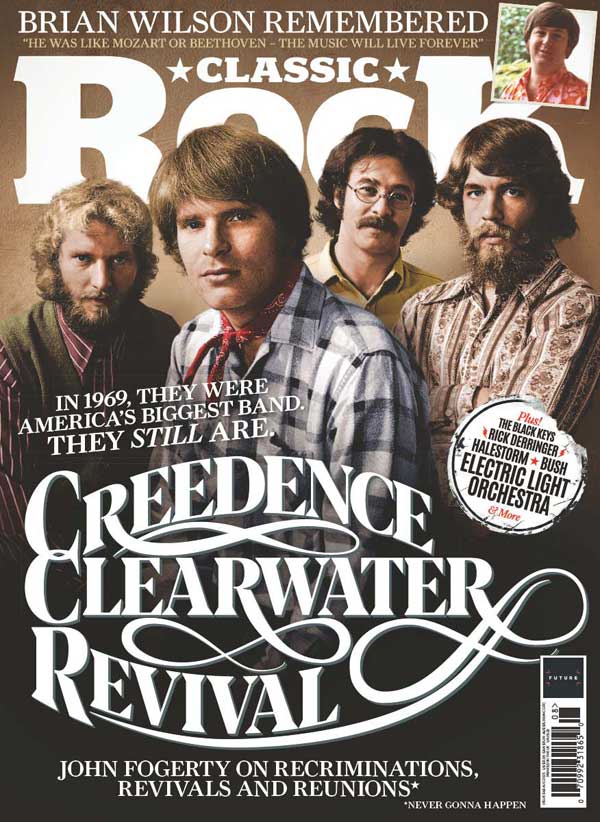 The cover of Classic Rock 343, featuring Creedence Clearwater Revival
