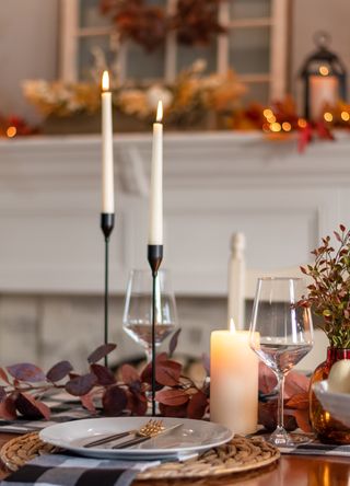 Candles on a table