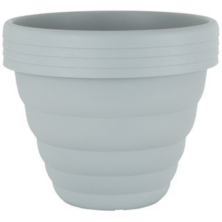 Grey-blue extendable plant pot