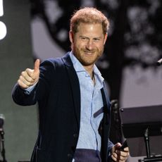 Prince Harry, Duke of Sussex, attends the One805Live Fall Concert on September 20, 2024 in Carpinteria, California. 