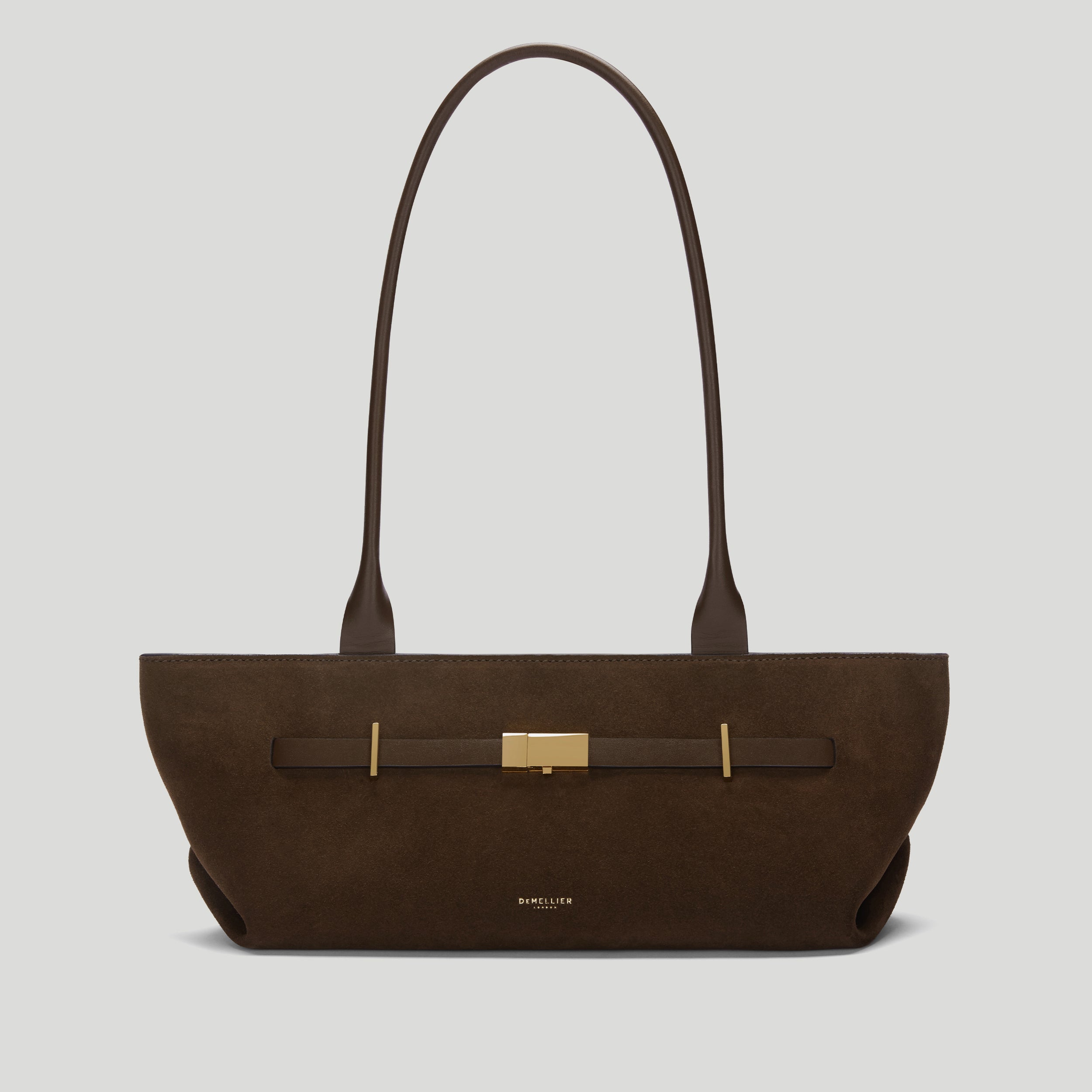 The New York Shoulder | Mocha Suede &amp;amp; Mocha Smooth | Demellier