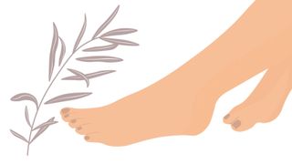 illustration of woman's feet