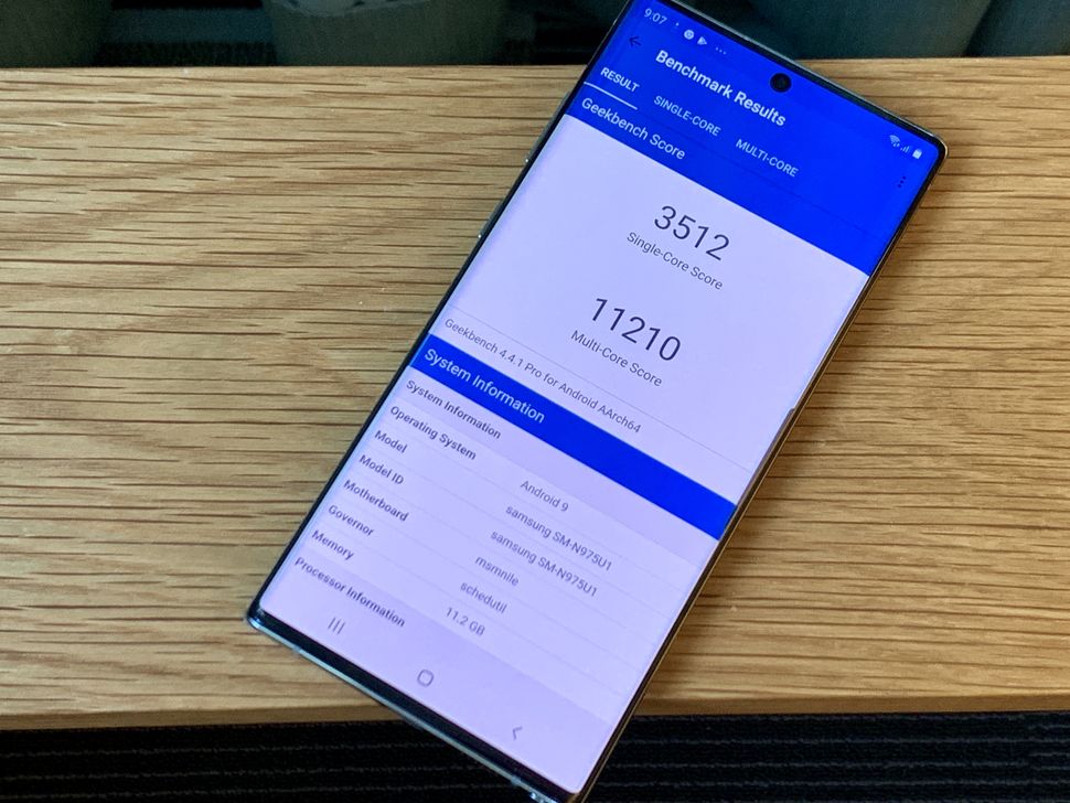 note 10 plus geekbench 5