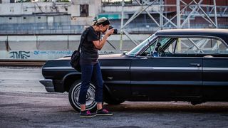 Photographer shooting cars in LA