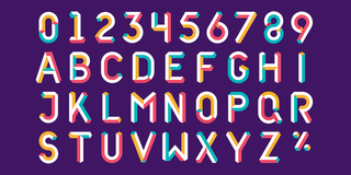 Bright three dimensional typography accompanies the logo