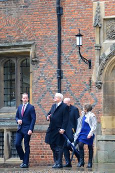 Prince William arrives for the first day of his course at Cambridge University