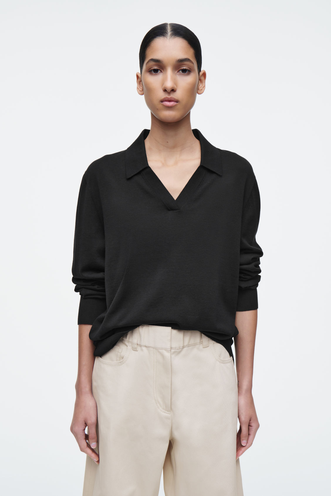 Knitted Silk Polo Shirt