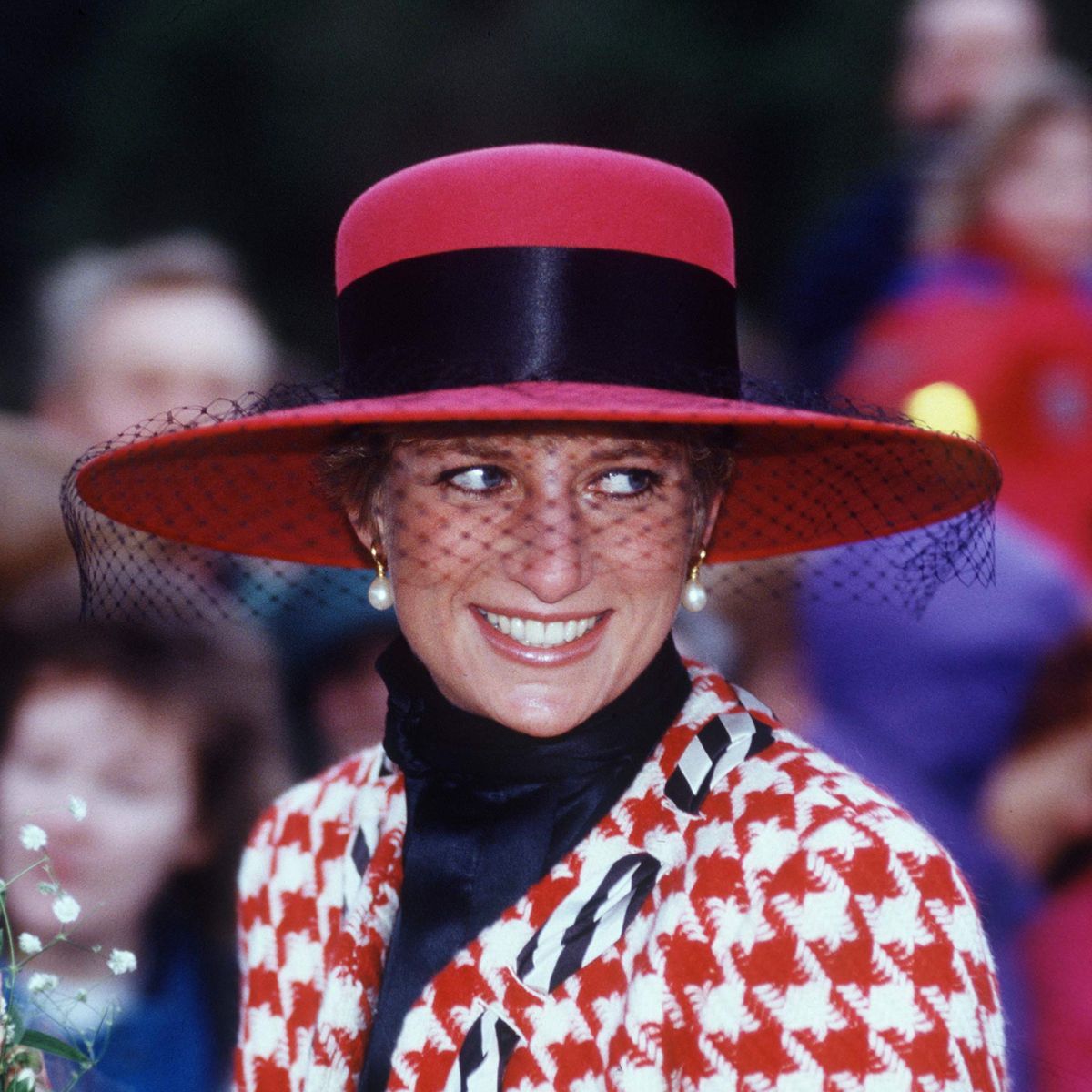 Diana, Princess of Wales in Sandringham in 1990