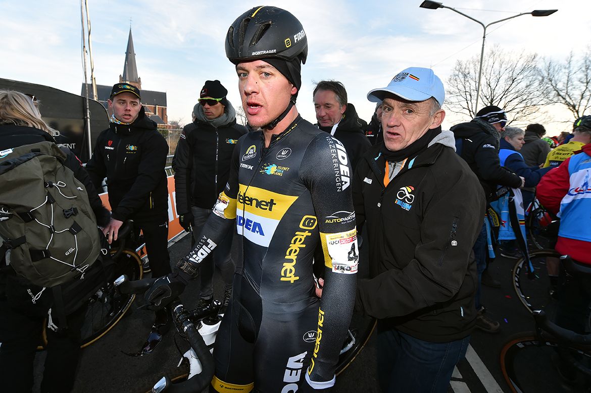 Tom Meeusen (Telenet Fidea) and Belgian coach Rudy De Bie.
