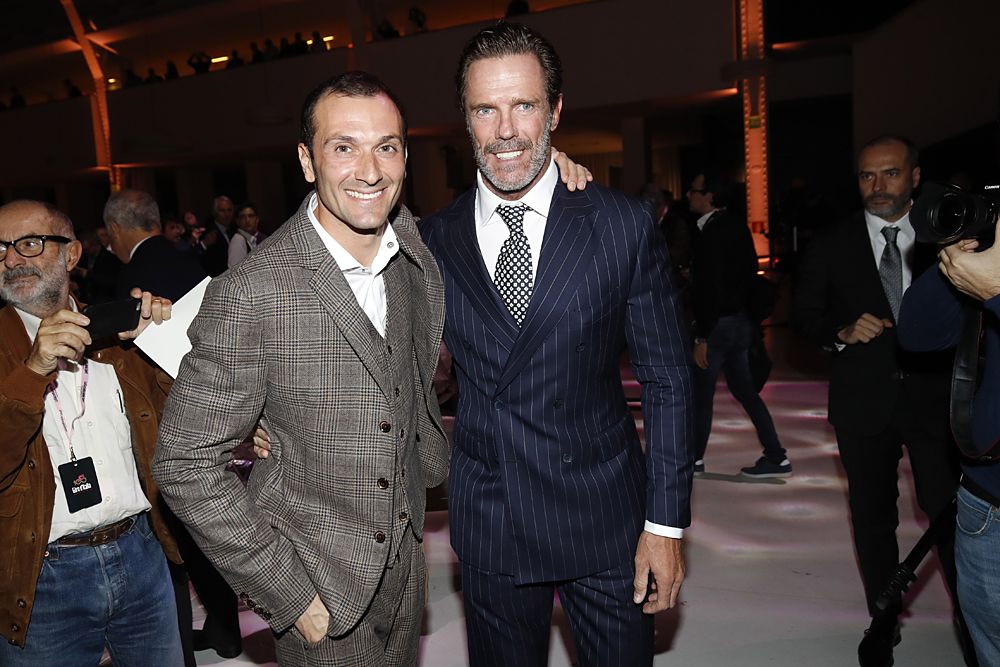2017 Giro d'Italia presentation - Ivan Basso and Mario Cipollini