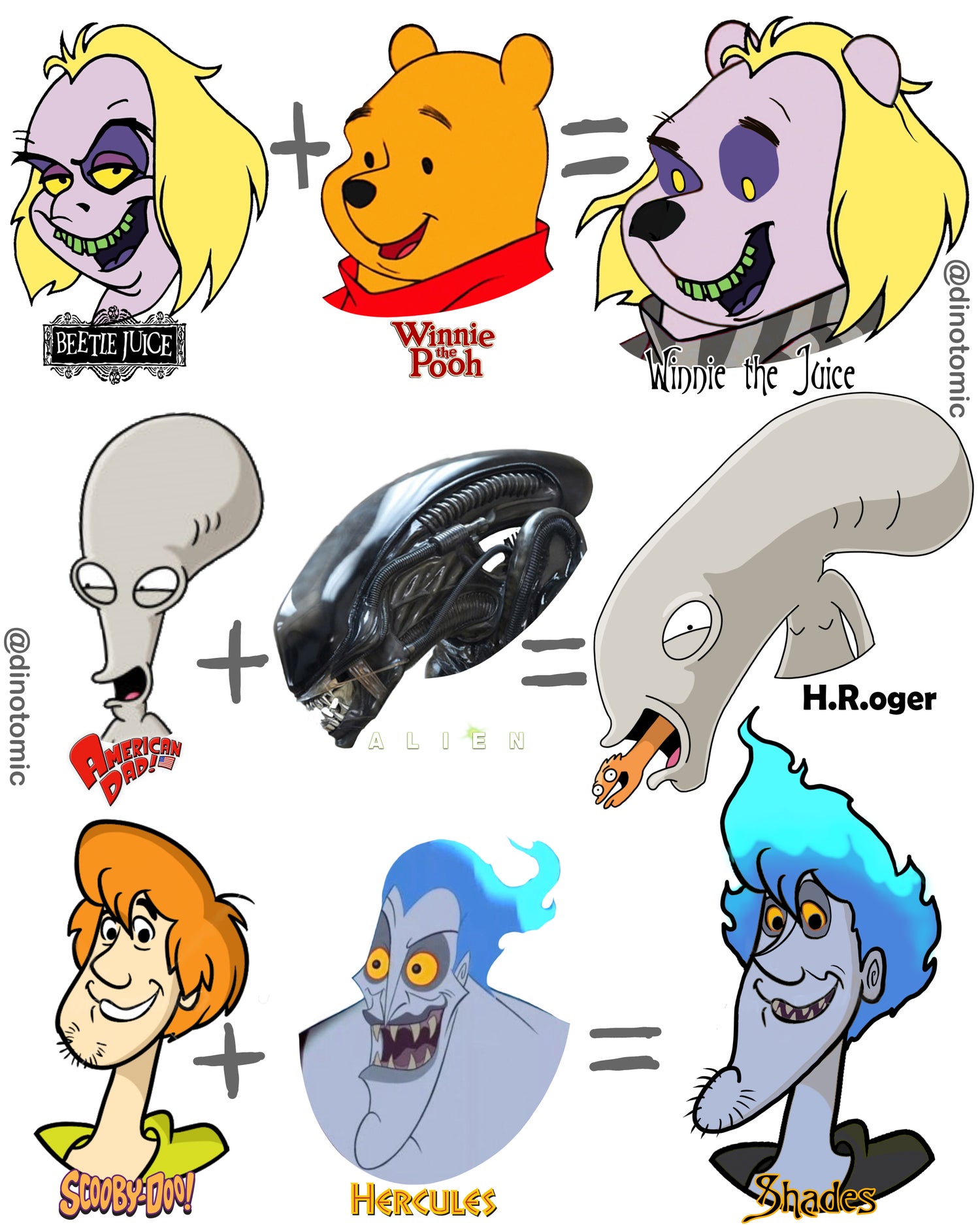 Cartoon mashup