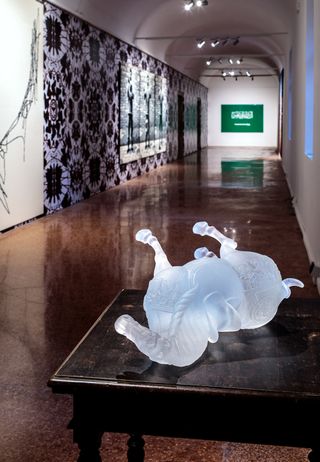 Installation view of Ai Weiwei, 'La Commedia Umana – Memento Mori' at Basilica di San Giorgio Maggiore. Photography: Francesco Allegretto