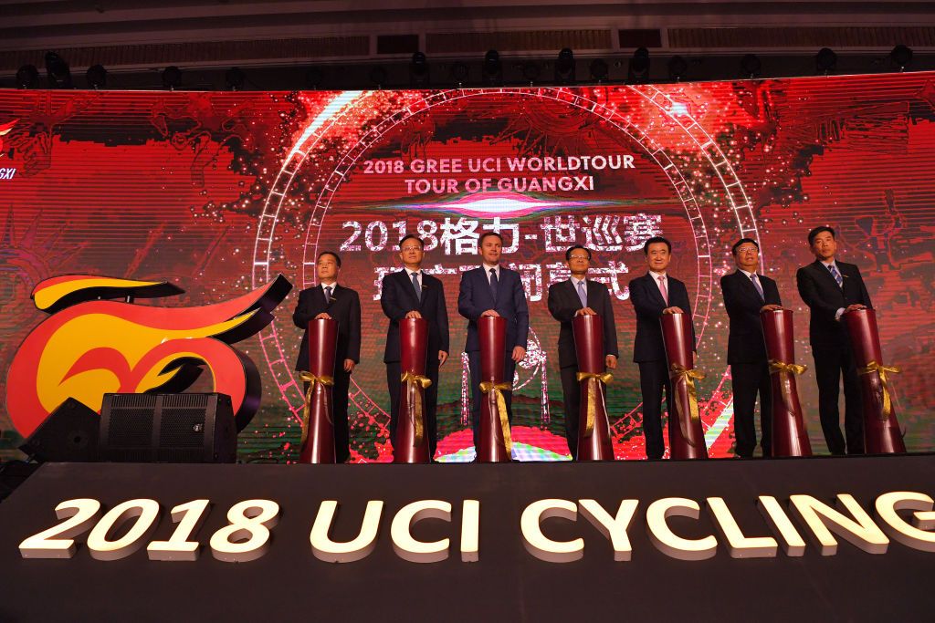 The dignitaries on stage at the 2018 Gala