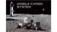 A computer-generated image of ispace’s Mobile Cargo System to be installed on SpaceX’s Starship.