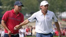Anthony Kim and Sergio Garcia at the 2008 Ryder Cup