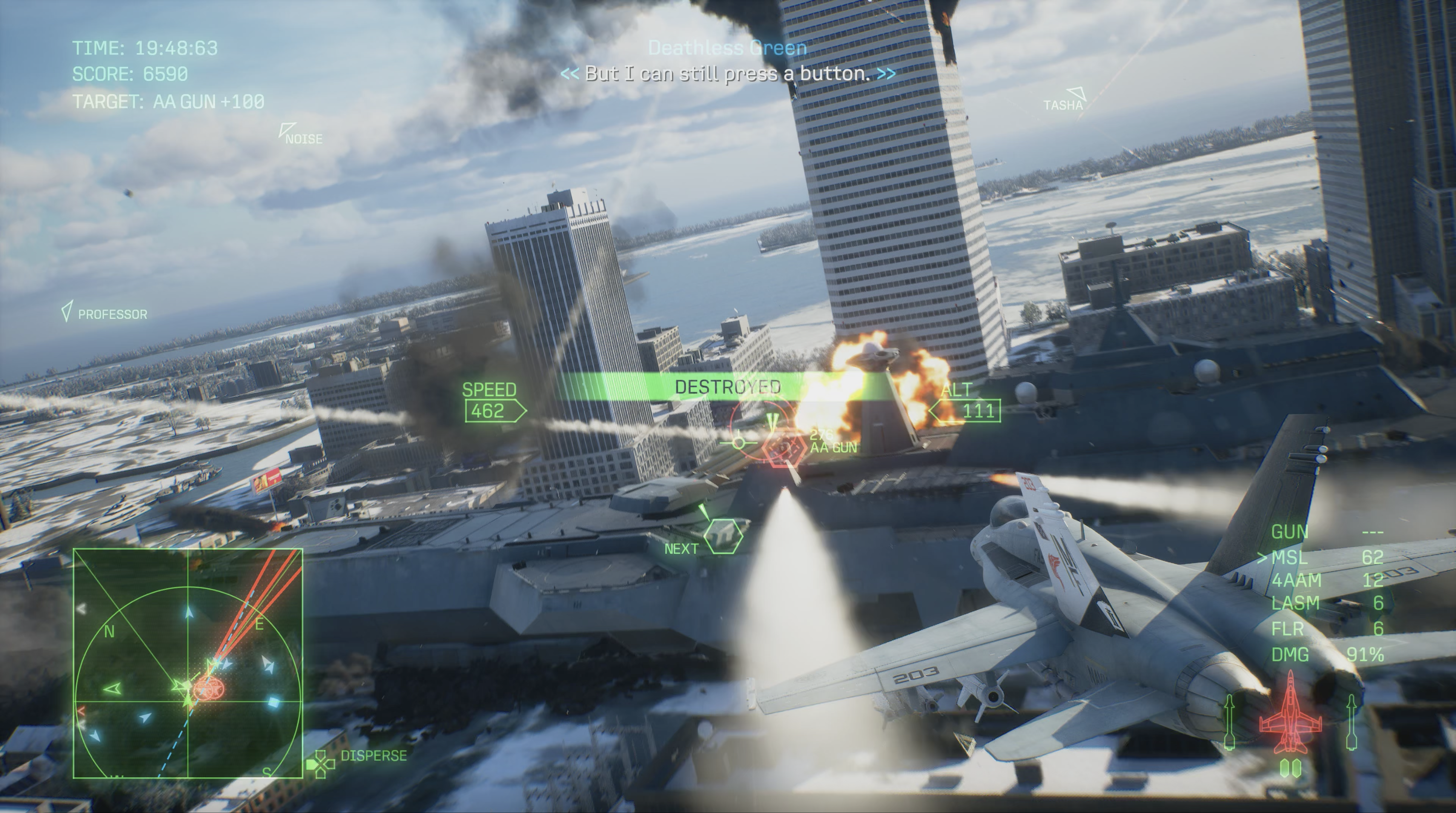An ACE COMBAT 8: WINGS OF THEVE screenshot.