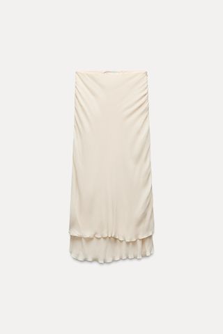 Zw Collection Double-Layer Midi Skirt