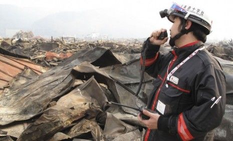 The Red Cross have been sent into Otsuchi, Japan to help with the recovery.