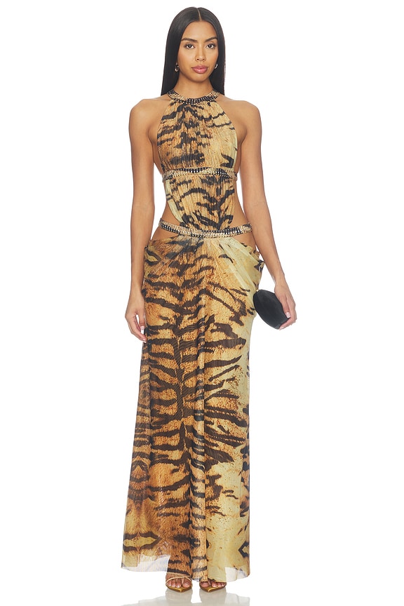 Tiger Cut-Out 6am Maxi Dress