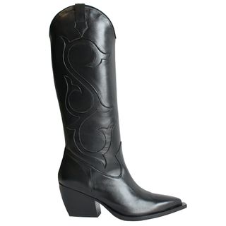 The Black Cowboy Boot