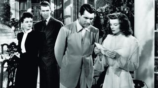 Cary Grant in The Philadelphia Story, a screwball comedy.