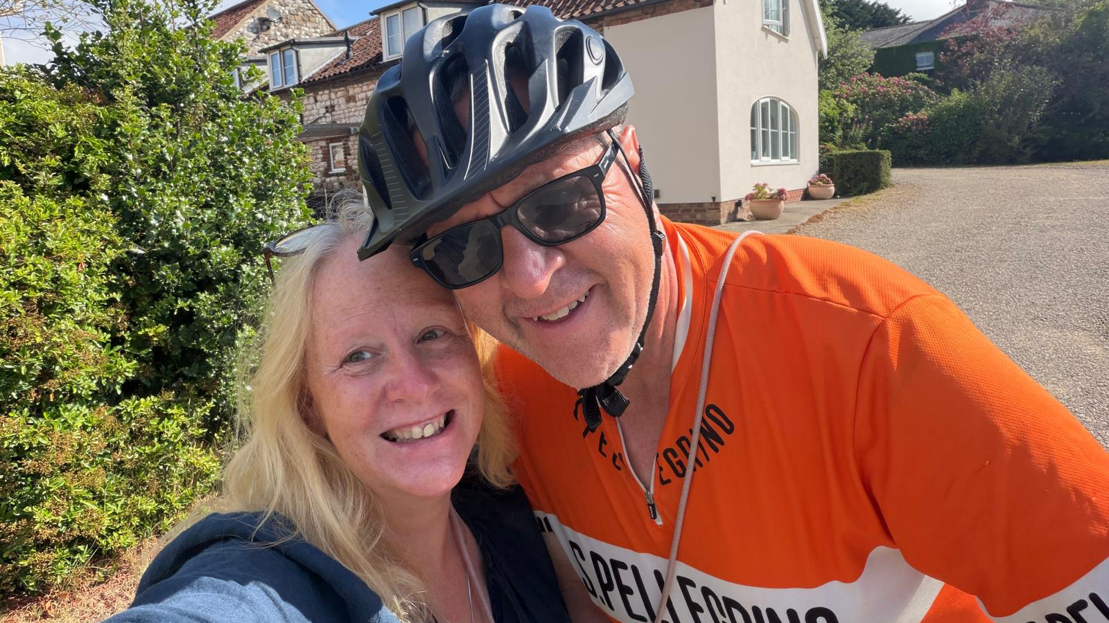 Tim Bright with his wife Sue
