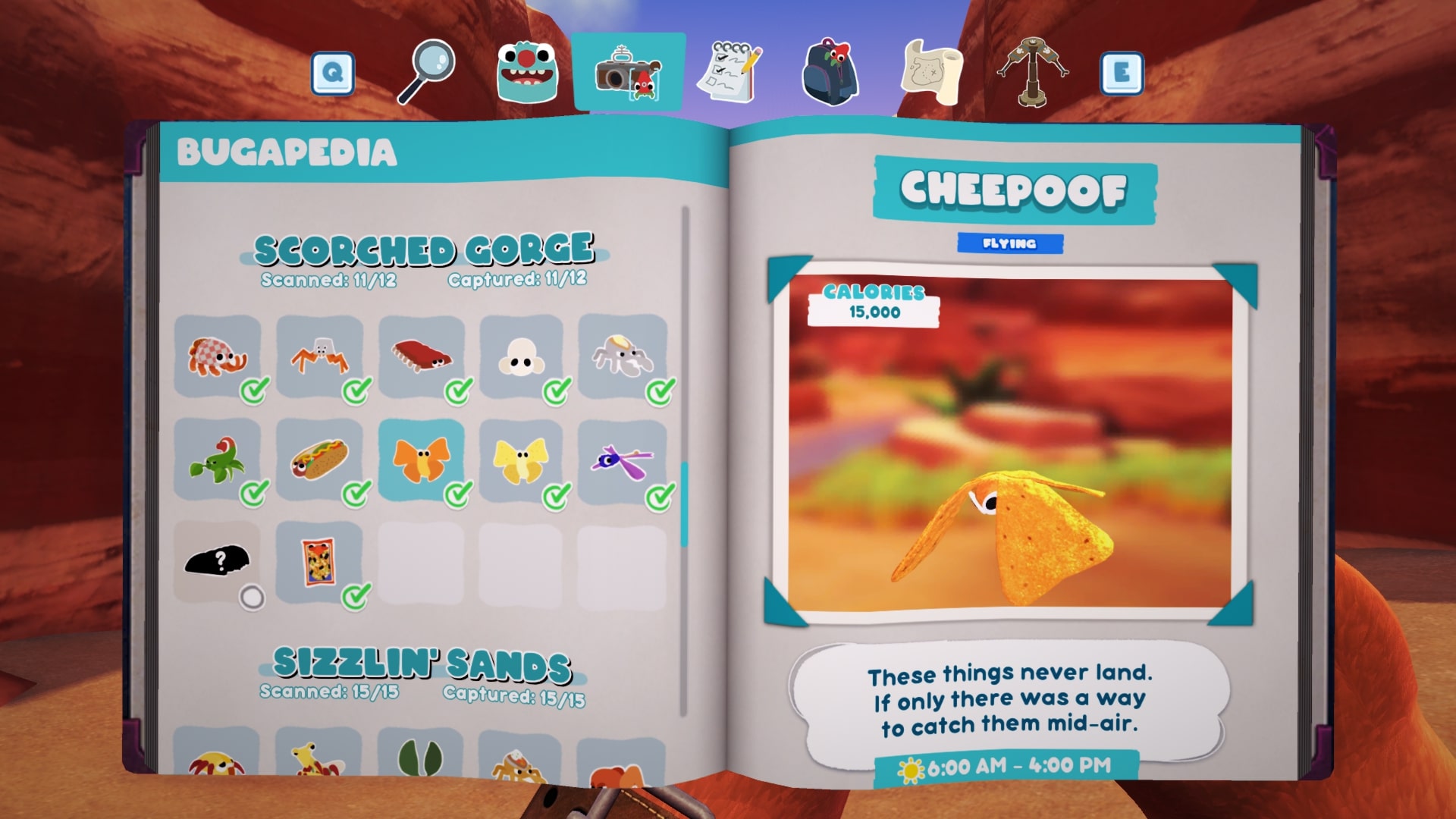 Bugsnax Bugapedia: Cheepoof