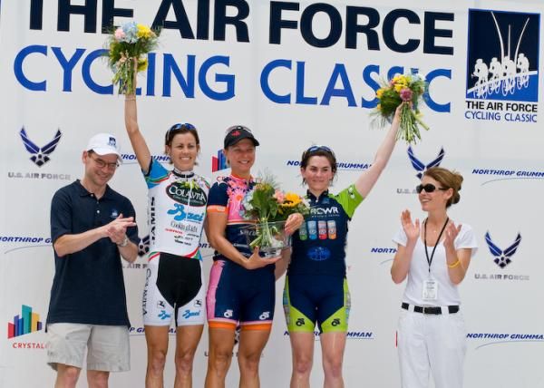 Women's podium (L-R): Catherine Cheatley (Colavita-Baci), Carla Swart (Vera Bradley Foundation) and Erin Sillman (Fruit 66).