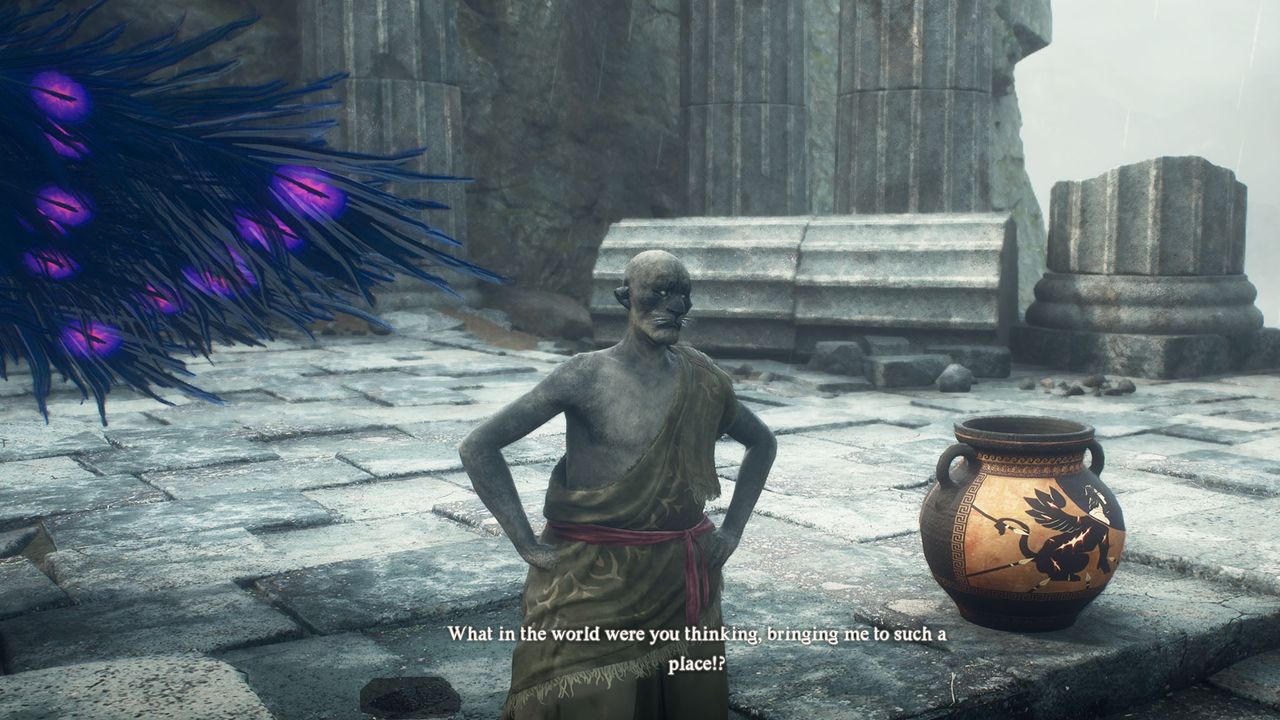 Dragon's Dogma 2 Sphinx: Riddle of Futility Ser Maurits and vase.