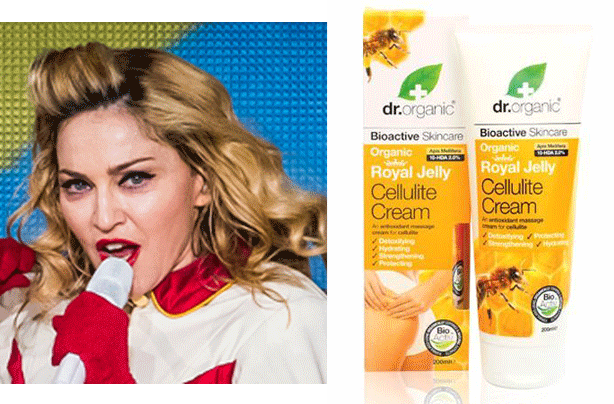 Madonna dr organic royal jelly cellulite cream photo