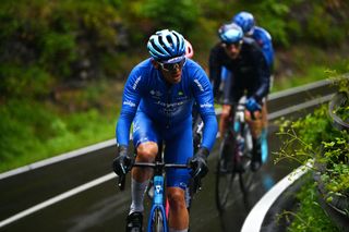 VIAREGGIO ITALY MAY 16 Alessandro De Marchi of Italy and Team Jayco AlUla competes in the breakaway during the 106th Giro dItalia 2023 Stage 10 a 196km stage from Scandiano to Viareggio UCIWT on May 16 2023 in Viareggio Italy Photo by Tim de WaeleGetty Images