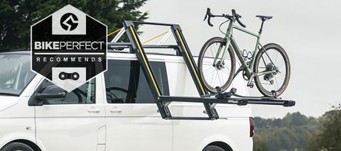 Van with Dropracks Roof Rack and bike 