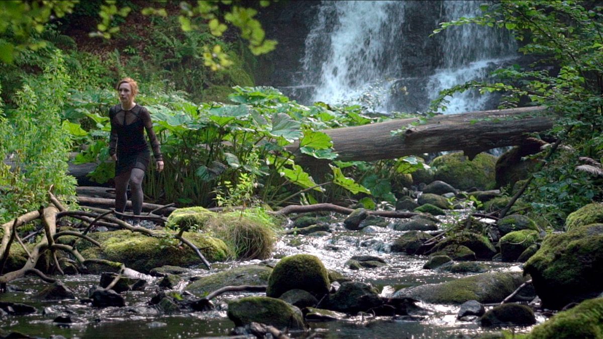 Still from the film "Aniara," featuring actor Emilie Jonsson.