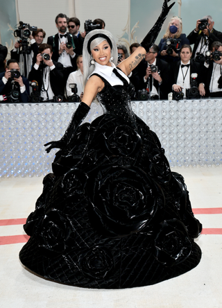 Cardi B attends The 2023 Met Gala Celebrating "Karl Lagerfeld: A Line Of Beauty" at The Metropolitan Museum of Art on May 01, 2023 in New York City