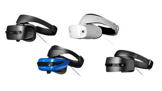 Microsoft's array of mixed reality headsets (Credit: Microsoft)