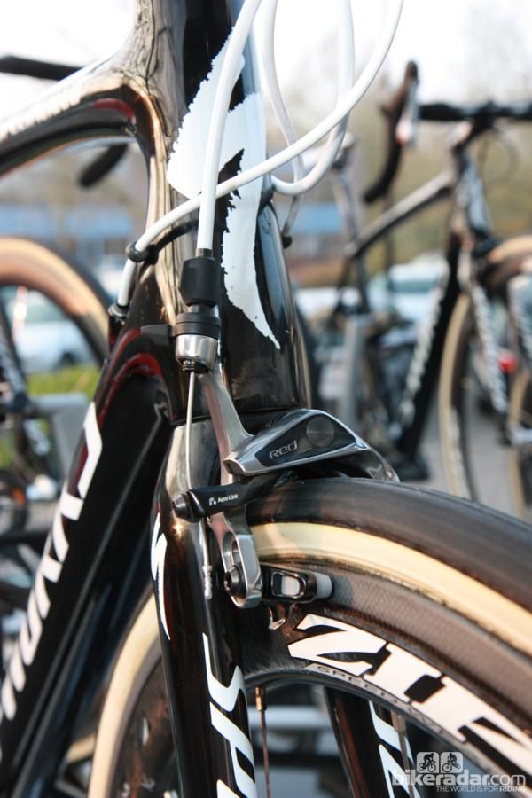 Tom Boonen (Omega Pharma-QuickStep) was the first rider on the team to receive SRAM's revamped Red group but several other teammates are now also equipped.