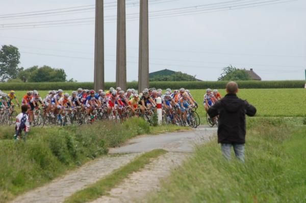 Not as many fans were out watching the U23 race as watch the elite race at Paris-Roubaix.