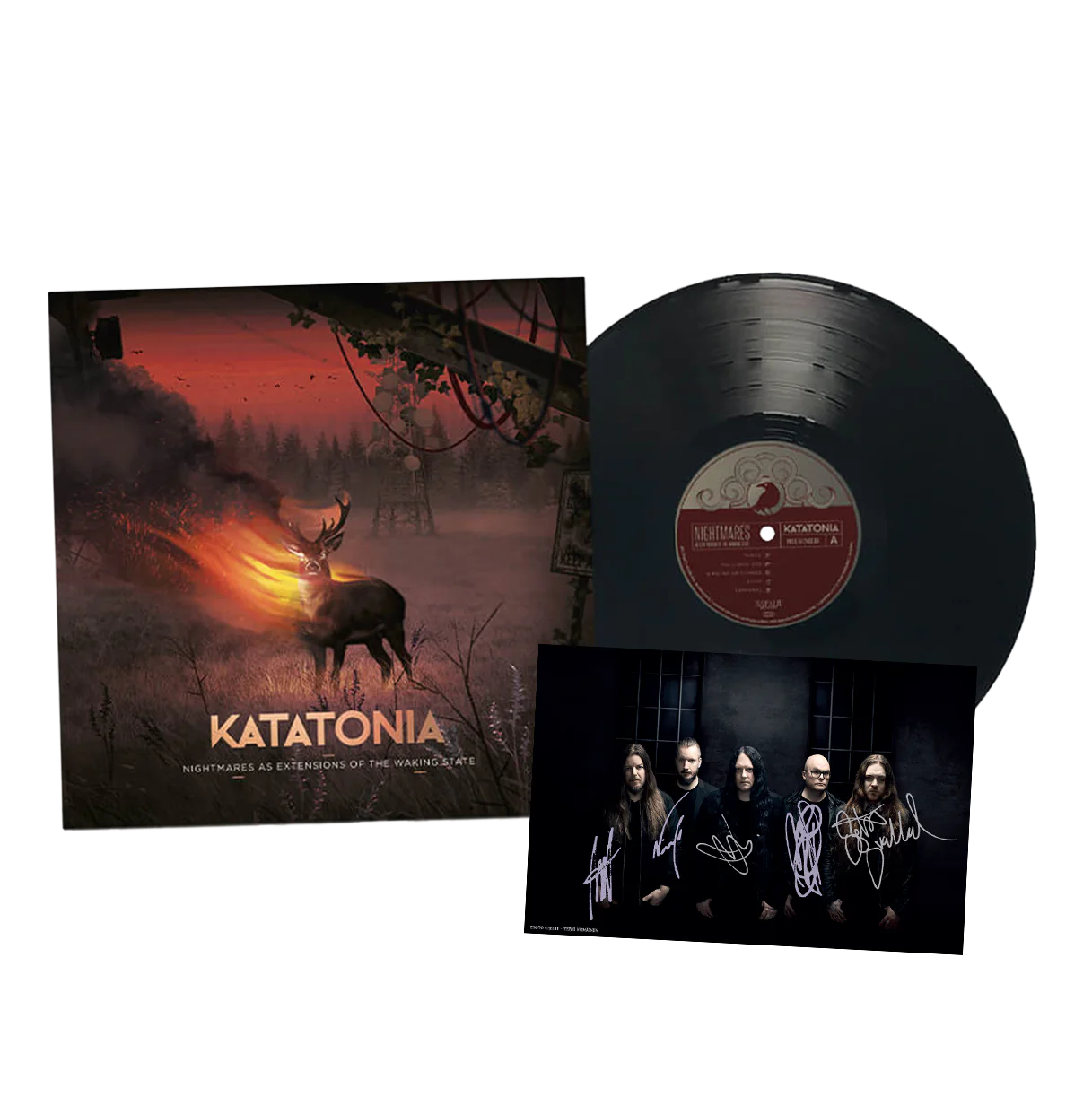 Katatonia bundle featuring a vinyl of the new album and a signed photo of the band