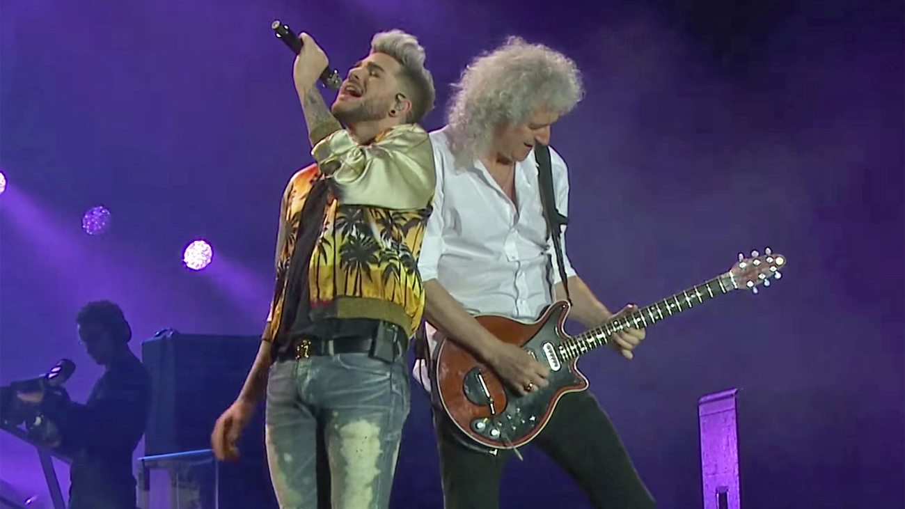 Lambert and Queen performing in Lisbon, May 2016