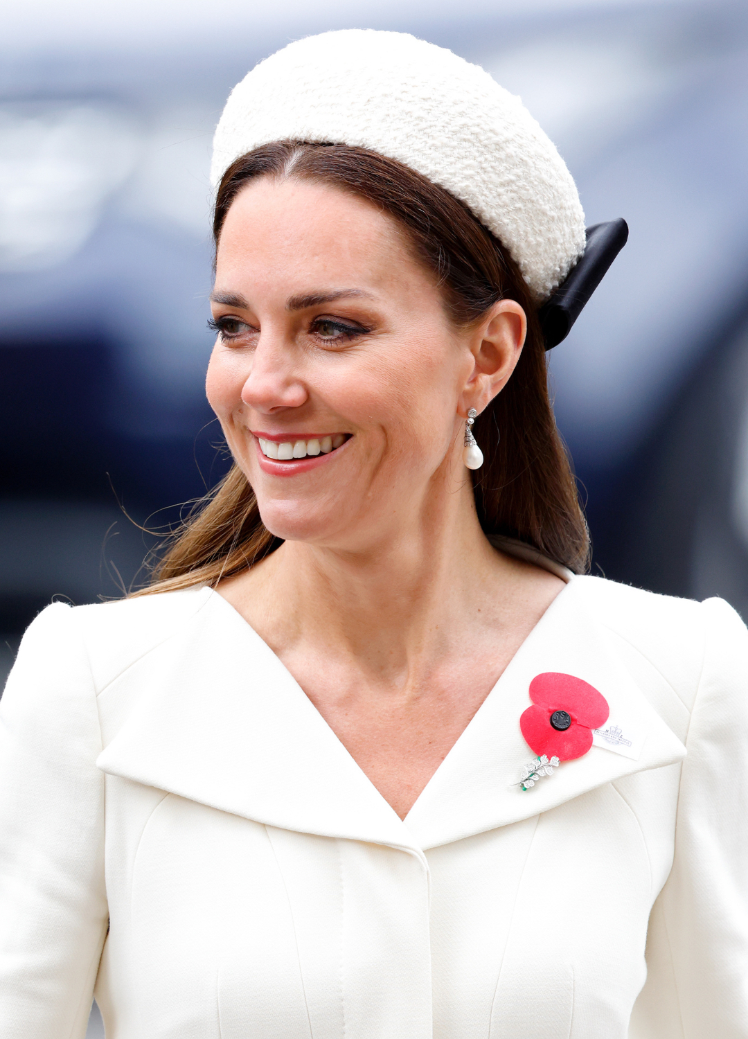 Catherine, Duchess of Cambridge attends the Anzac Day Service of Commemoration and Thanksgiving at Westminster Abbey on April 25, 2022 in London, England