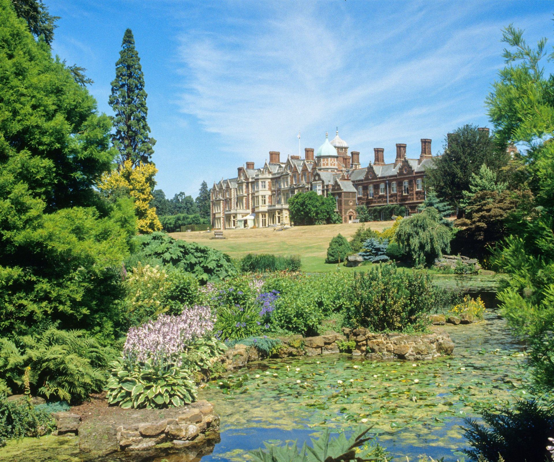Sandringham estate viewed across the pond