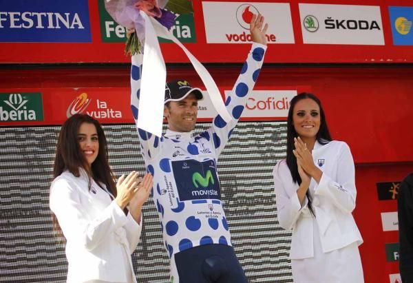 Alejandro Valverde (Movistar) leads the mountains classification.