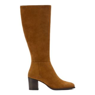 Duo Boots Dalia Standard Knee High Boots in Tan Suede