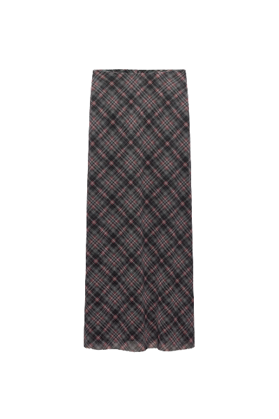 ZARA, Plaid Tulle Skirt