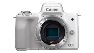 Canon R50 vs M50 Mark II: Canon EOS M50 II body in white