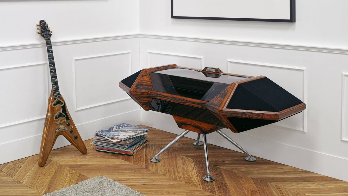 This retrofuturistic furniture for audiophiles and gamers is out of