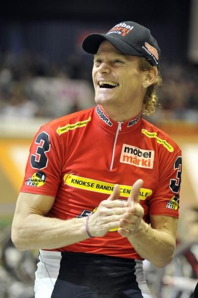 Risi was all smiles during his send-off